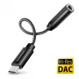 Axagon ADA-HC USB-C uz 3.5 mm ligzdu - Hi-Res DAC audio adapteris, 384kHz/32bit, stereo