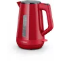Elektriskā tējkanna Bosch TWK1M124 — 1,7 L, 2400 W, sarkana, bezvadu, 360° pamatne
