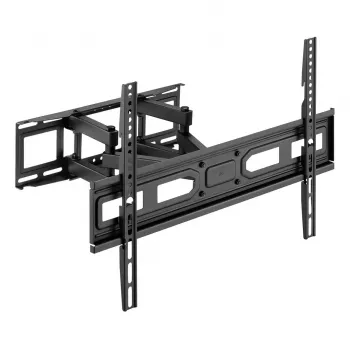 TV sienas stiprinājums MACLEAN MC-710N VESA līdz 600x400 mm, slīpums +3°/−15°, max attālums 35.5 cm, max ekrāns 80 collas, tērauds, melns