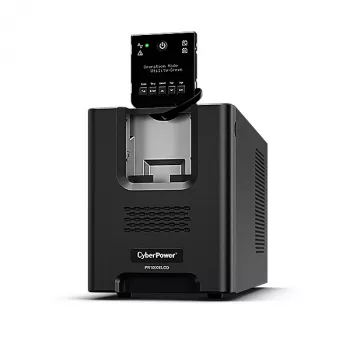Nepārtrauktās barošanas avots CYBERPOWER PR1000ELCD — 1 kVA (900 W), Line-Interactive, Tīrs Sinuss, 8× C13 ligzdas, LCD, Nomaināms akumulators