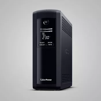 Nepārtrauktās barošanas avots CYBERPOWER VP1600ELCD-FR 1.6 kVA / 900 W, Line-Interactive, 5 AC kontaktligzdas, LCD, USB/RS-232