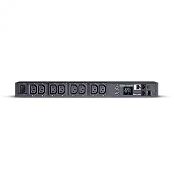 CyberPower PDU41004 strāvas sadales bloks (PDU) 8 AC kontaktligzdas 1U Melns