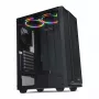 iBOX CETUS 906 Midi Tower datora korpuss, ATX/micro-ATX, rūdīta stikla sānu siena, 4 LED ventilatori, 460x210x340 mm, videokarte līdz 29 cm, melns