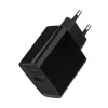 GEMBIRD USB ātrais lādētājs - A un C tipa 2 porti 20W - Melns