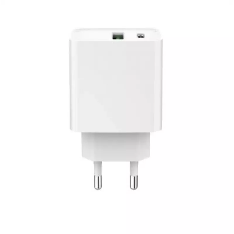 GEMBIRD USB ātrais lādētājs - 2 porti (Type A un C) 20W - Balts