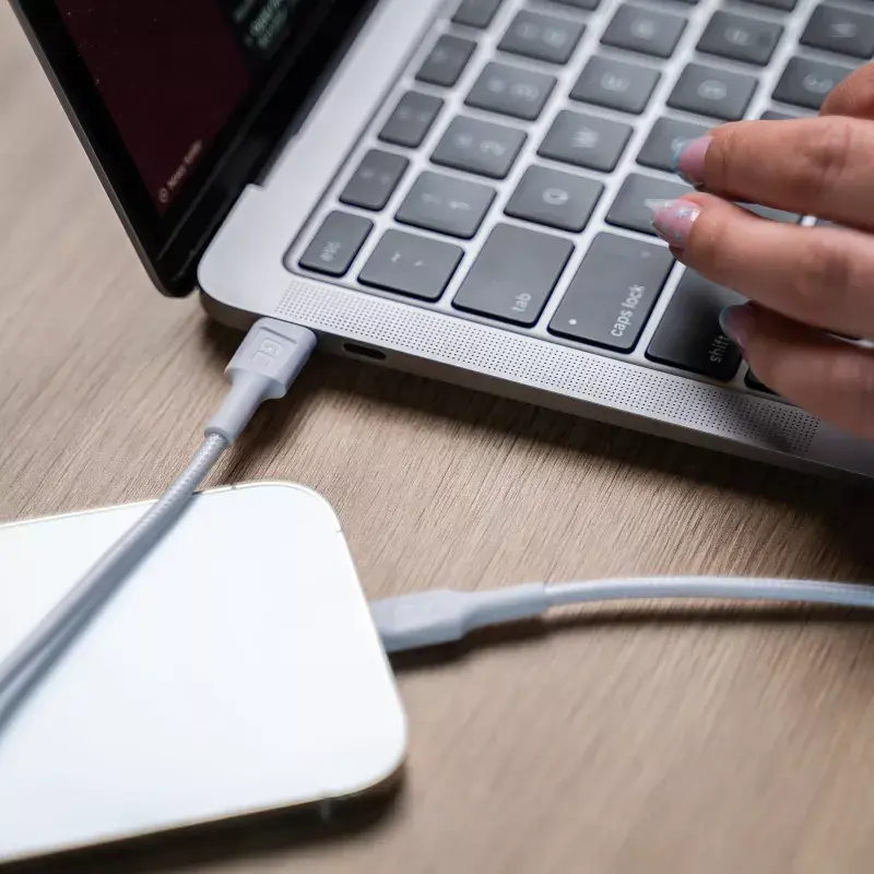Green Cell PowerStream KABGC07W USB-C uz Lightning vads, MFi, Power Delivery, 1 m, 29 W, balts