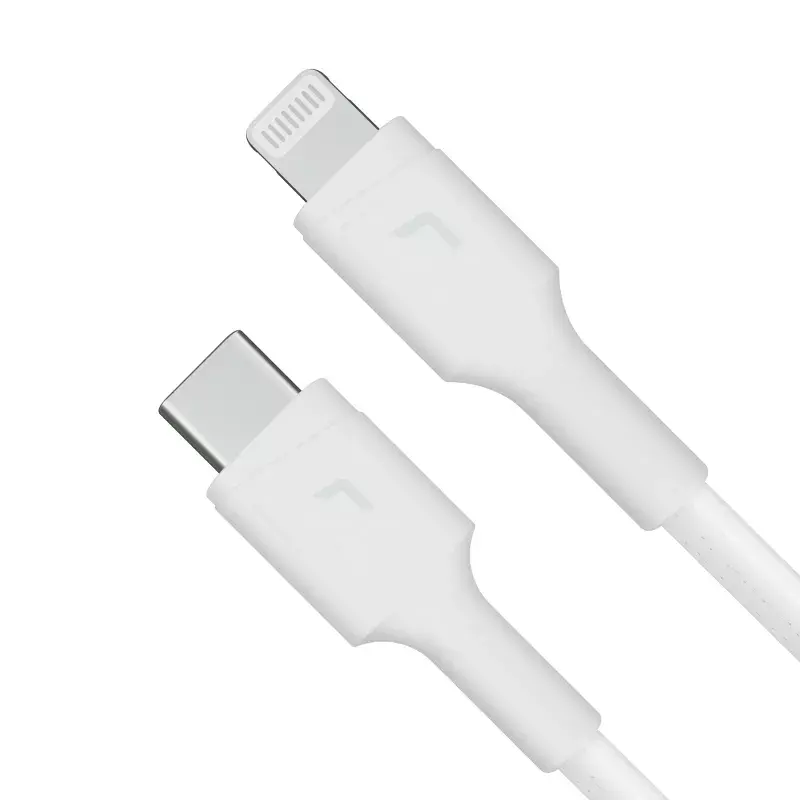 Green Cell PowerStream KABGC07W USB-C uz Lightning vads, MFi, Power Delivery, 1 m, 29 W, balts