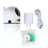 Gembird TSL-CAM-WRHD-02 viedā pagriežama Wi-Fi kamera telpām, Full HD 1080p, Tuya, 355° pagrieziens, balta