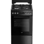 Beko FSE52321DBD brīvstāvoša plīts, gāzes virsma + elektriskā cepeškrāsns, melna