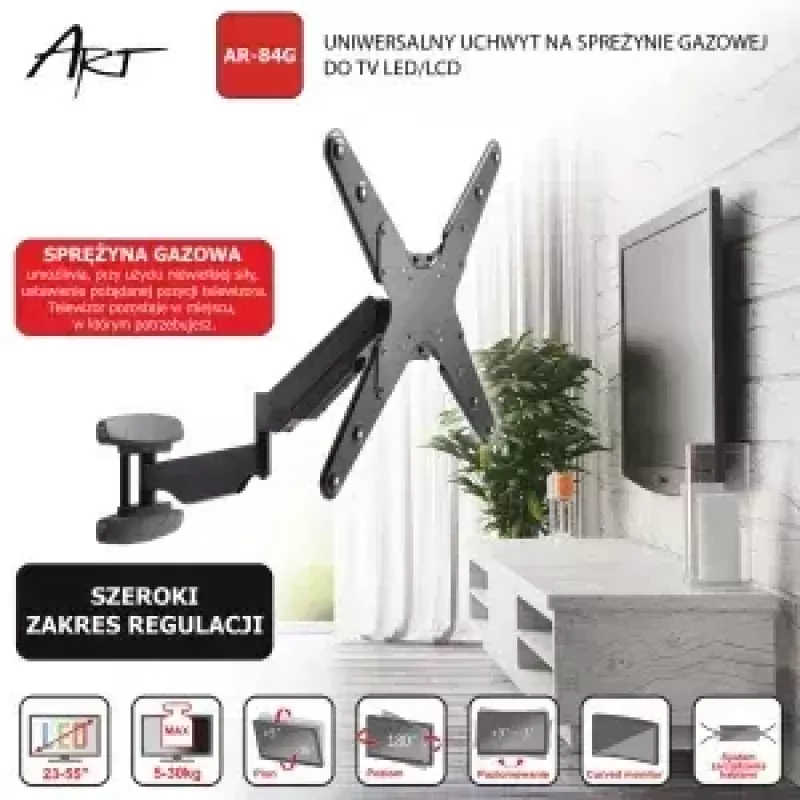 Sienas stiprinājums ART RAMT AR-84G televizoram