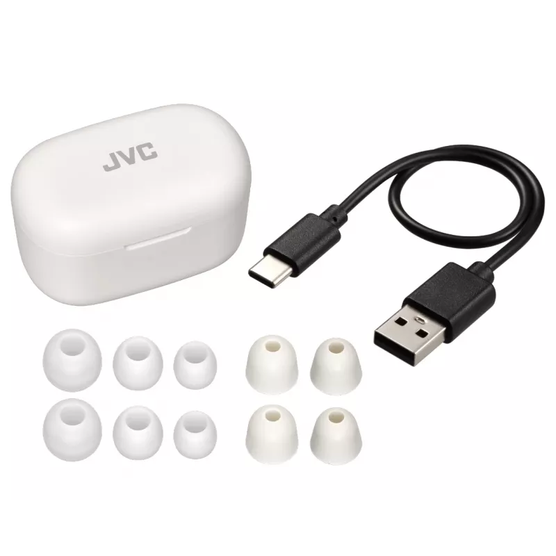 JVC HA-A25T Bezvadu austiņas TWS Iekšauss Zvanīšana/Mūzika Balts