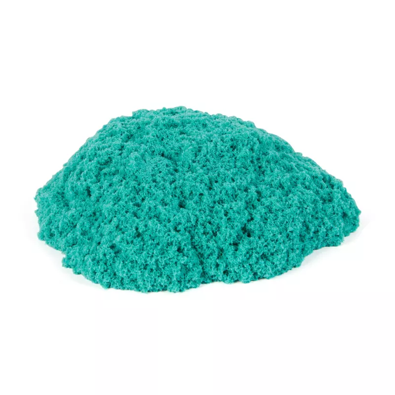 Kinetic Sand Castle Case ar 1 lb tirkīza smiltīm, uzglabāšanas konteiners, sensorā rotaļlieta bērniem no 3 gadu vecuma