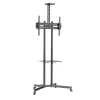 Techly ICA-TR216T mobilais TV statīvs uz ritenīšiem 37–70 collu (līdz 177,8 cm) ekrāniem, līdz 50 kg, 2 plaukti, melns