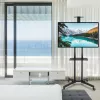Techly ICA-TR216T mobilais TV statīvs uz ritenīšiem 37–70 collu (līdz 177,8 cm) ekrāniem, līdz 50 kg, 2 plaukti, melns