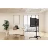 Techly ICA-TR216T mobilais TV statīvs uz ritenīšiem 37–70 collu (līdz 177,8 cm) ekrāniem, līdz 50 kg, 2 plaukti, melns
