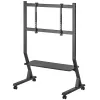Grīdas statīvs TECHLY 366983 45–90 collu TV, melns, tērauds, augstums 1026–1126 mm, max VESA 800x400, slodze 60 kg