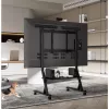Grīdas statīvs TECHLY 366983 45–90 collu TV, melns, tērauds, augstums 1026–1126 mm, max VESA 800x400, slodze 60 kg