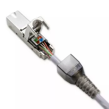 RJ45 spraudnis bezinstrumentu QOLTEC 54540 CAT6 STP ekranētiem Ethernet kabeļiem