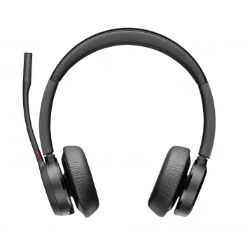 HP Poly Voyager 4320 USB-C Bezvadu Austiņas + BT700 dongle, Birojs/Zvanu centrs, Melna