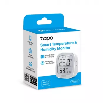 TP-Link Tapo T315 Viedais temperatūras un mitruma monitors ar E-tintes displeju