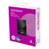 ADATA SE920 4 TB ārējais SSD USB4 Gen 3x2 melns