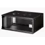 DIGITUS 19 inch 4U sienas montāžas skapis - SOHO PRO 240 x 540 x 400mm melns
