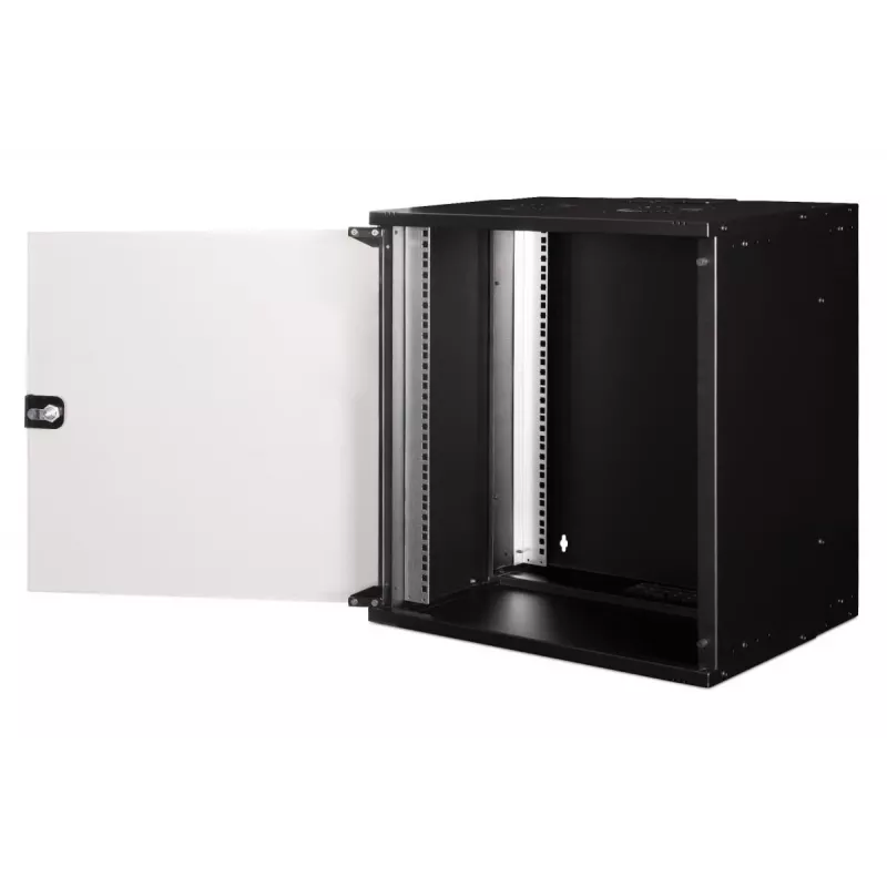DIGITUS 19 inch 12U sienas montāžas skapis - SOHO PRO 595 x 540 x 400mm melns