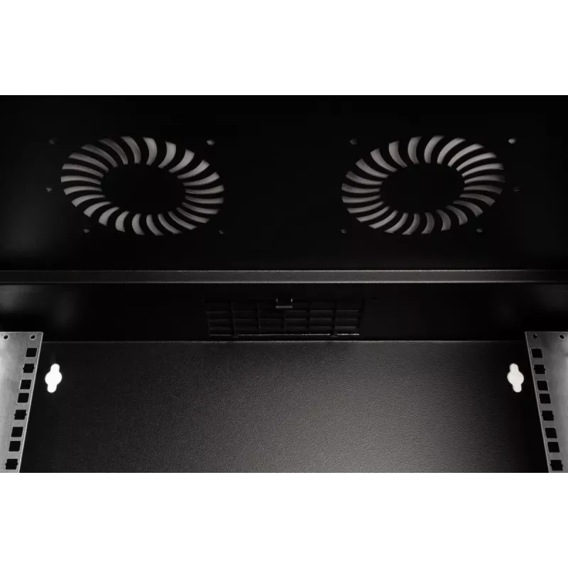 DIGITUS 19 inch 12U sienas montāžas skapis - SOHO PRO 595 x 540 x 400mm melns