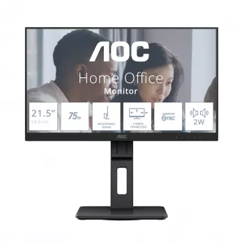 AOC E2 22E2UMF dators monitors 54,6 cm (21,5 inch) 1920 x 1080 pikseļi Full HD LED Melns