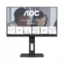 AOC 22E2UMF 21,5 collu (54,6 cm) VA monitors, 1920 x 1080 Full HD, 75 Hz, 4 ms, HDMI, DisplayPort, VGA, USB centrmezgls, skaļruņi, pagriežams (pivot), regulējams augstums, melns