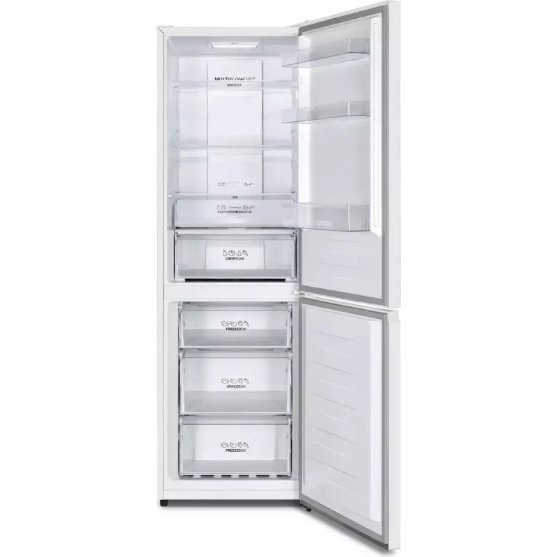 Brīvi stāvošs ledusskapis-salvētājs Gorenje N619EAW4 — 304 L (207 L ledusskapis, 97 L saldētava), No Frost, LED displejs, labās puses eņģes, 39 dB