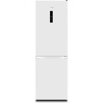 Brīvi stāvošs ledusskapis-salvētājs Gorenje N619EAW4 — 304 L (207 L ledusskapis, 97 L saldētava), No Frost, LED displejs, labās puses eņģes, 39 dB