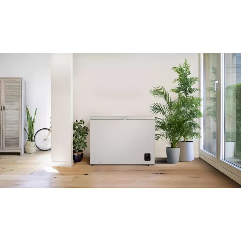 Saldētava lāde Gorenje FH30EAW — 297 L neto, energoklase E, brīvi stāvoša, displejs, balta