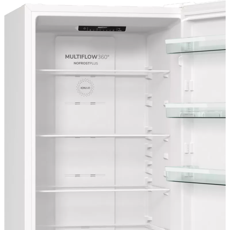 Gorenje Kombinētais ledusskapis NRK6202EW4 BK070B, 331 L, No Frost (ledusskapis), SN-N, 9 kg/24h, E, Balts