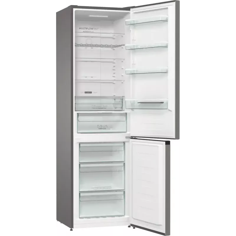 Gorenje NRK620CA2XL4 brīvstāvošs ledusskapis-saldētava, saldētava apakšā, 331 l (235 l + 96 l), No Frost Plus, C energoklase, pelēks