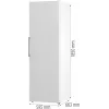 Gorenje saldētava FN619EEW5 BK070B, 280 L, 12.6 kg/24h, No Frost, E, balta