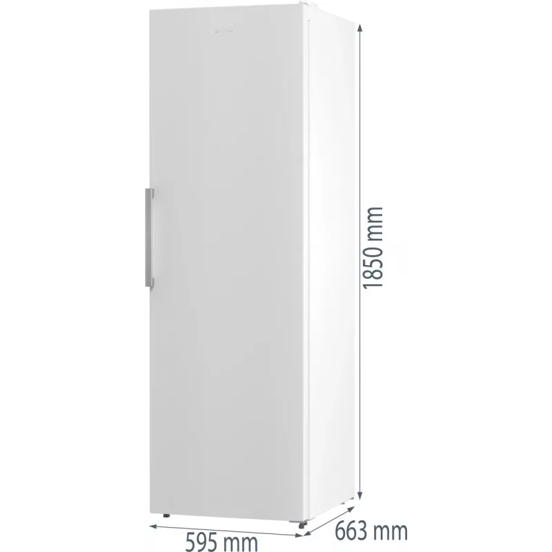 Gorenje saldētava FN619EEW5 BK070B, 280 L, 12.6 kg/24h, No Frost, E, balta