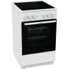 Gorenje GEC5A41WG Brīvi stāvoša plīts ar elektrisko cepeškrāsni un keramikas virsmu, balta