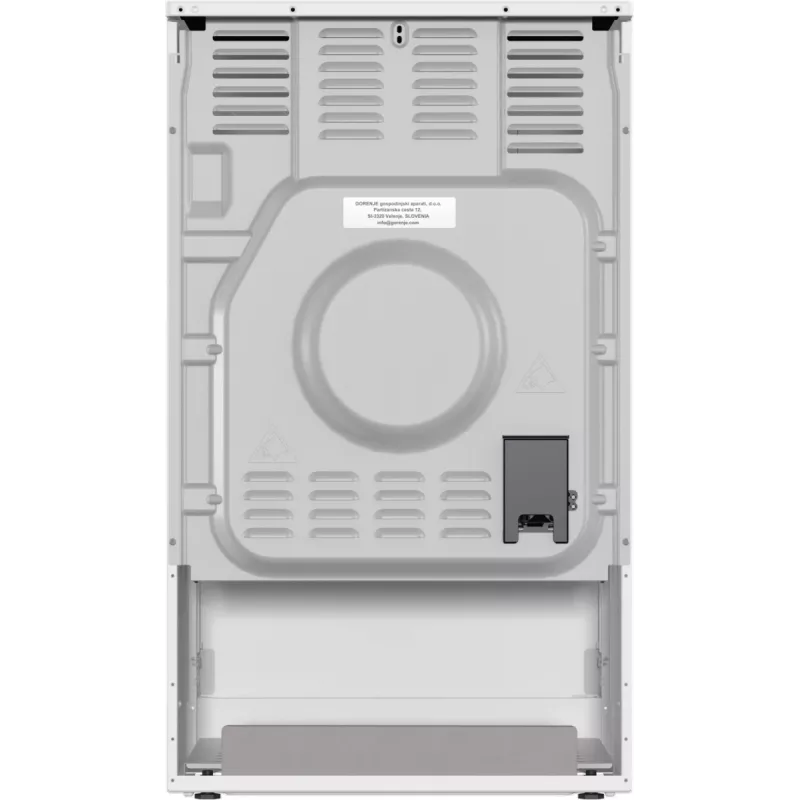 Gorenje GEC5A41WG Brīvi stāvoša plīts ar elektrisko cepeškrāsni un keramikas virsmu, balta