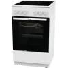 Gorenje GEC5A41WG Brīvi stāvoša plīts ar elektrisko cepeškrāsni un keramikas virsmu, balta