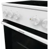 Gorenje GEC5A41WG Brīvi stāvoša plīts ar elektrisko cepeškrāsni un keramikas virsmu, balta
