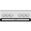 Gorenje GEC5A41WG Brīvi stāvoša plīts ar elektrisko cepeškrāsni un keramikas virsmu, balta