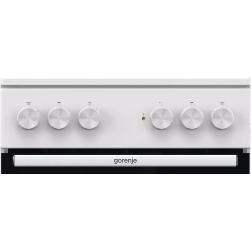 Gorenje GEC5A41WG Brīvi stāvoša plīts ar elektrisko cepeškrāsni un keramikas virsmu, balta