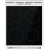 Gorenje GEC5A41WG Brīvi stāvoša plīts ar elektrisko cepeškrāsni un keramikas virsmu, balta