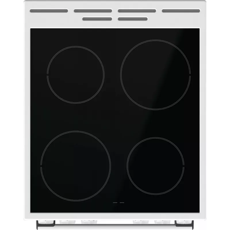 Gorenje GEC5A41WG Brīvi stāvoša plīts ar elektrisko cepeškrāsni un keramikas virsmu, balta
