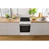 Gorenje GEC5A41WG Brīvi stāvoša plīts ar elektrisko cepeškrāsni un keramikas virsmu, balta