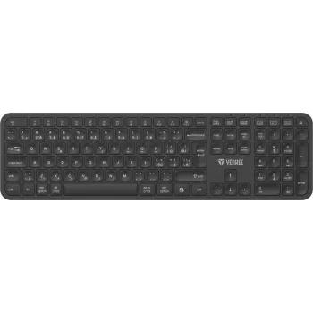 Bezvadu tastatūra YENKEE YKB 2050 EGO 2.4G Bluetooth — kompakts izkārtojums, divrežīmu bezvadu