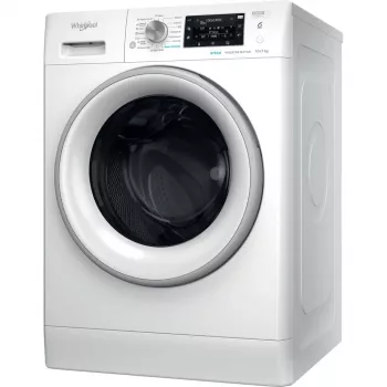 Whirlpool FFWDD 1076258 SV EE veļas žāvētājs, brīvi stāvošs, priekšējā ielāde, balts
