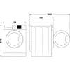 Whirlpool FFWDD 1076258 SV EE veļas žāvētājs, brīvi stāvošs, priekšējā ielāde, balts