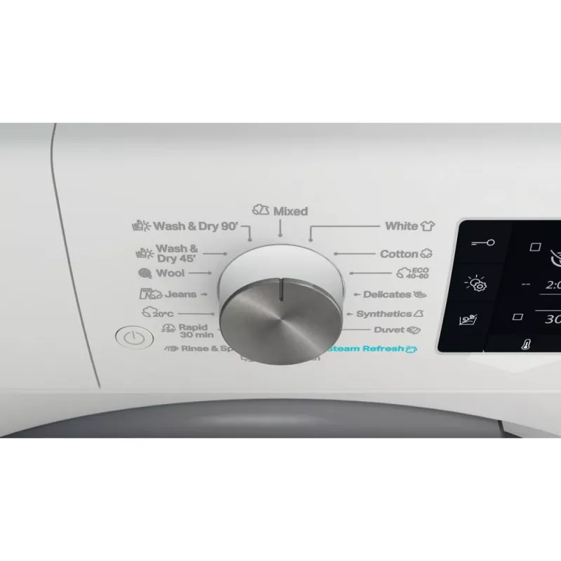 Whirlpool FFWDD 1076258 SV EE veļas žāvētājs, brīvi stāvošs, priekšējā ielāde, balts